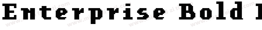 Enterprise Bold Italic字体转换
